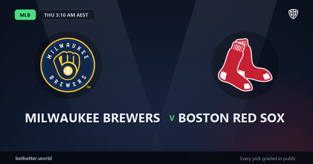Milwaukee Brewers vs Boston Red Sox Prediction & Same Game Parlay picks Top SGP: High-Value Baseball Opportunity