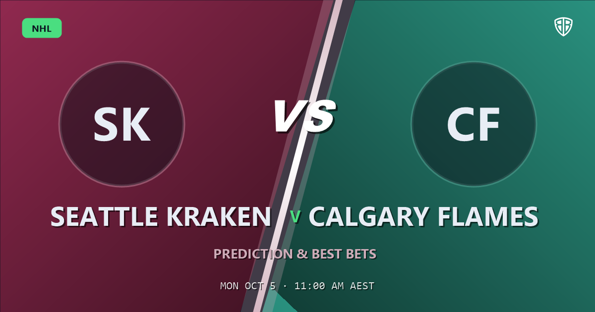 Seattle Kraken vs Calgary Flames Prediction & Picks: Stat-Based Insights