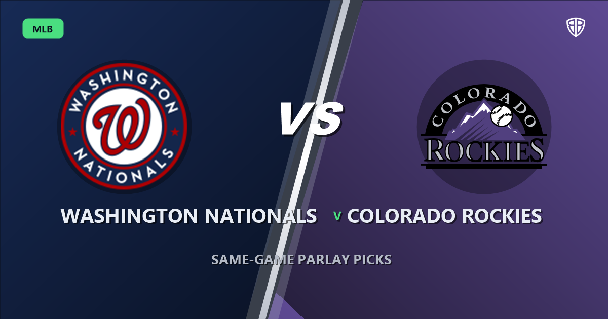Washington Nationals vs Colorado Rockies Prediction & Same Game Parlay picks Key Insights: Our Expert MLB Analysis