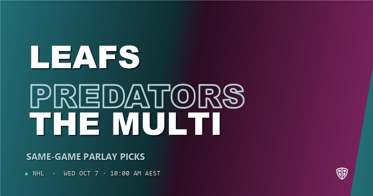 Toronto Maple Leafs vs Nashville Predators Prediction & Same Game Parlay picks, October 6, 2026