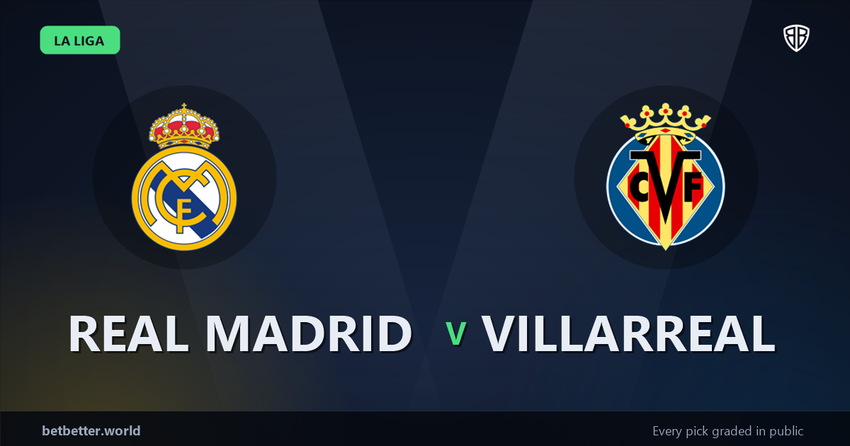 Real Madrid vs Villarreal Prediction & Same Game Parlay picks Top SGP: Smart Betting Angles
