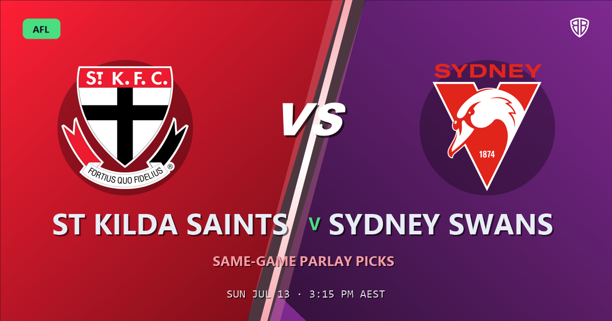 St Kilda Saints vs Sydney Swans Prediction & Same Game Multi picks Key Insights: High-Value Opportunity