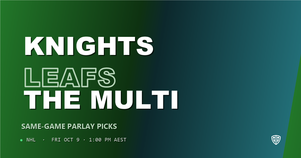Vegas Golden Knights vs Toronto Maple Leafs Prediction & Same Game Parlay picks, October 8, 2026