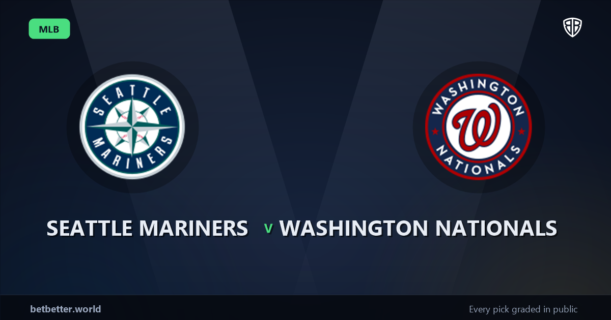Seattle Mariners vs Washington Nationals Prediction & Same Game Parlay picks Value Parlay: Don't Miss These MLB Odds