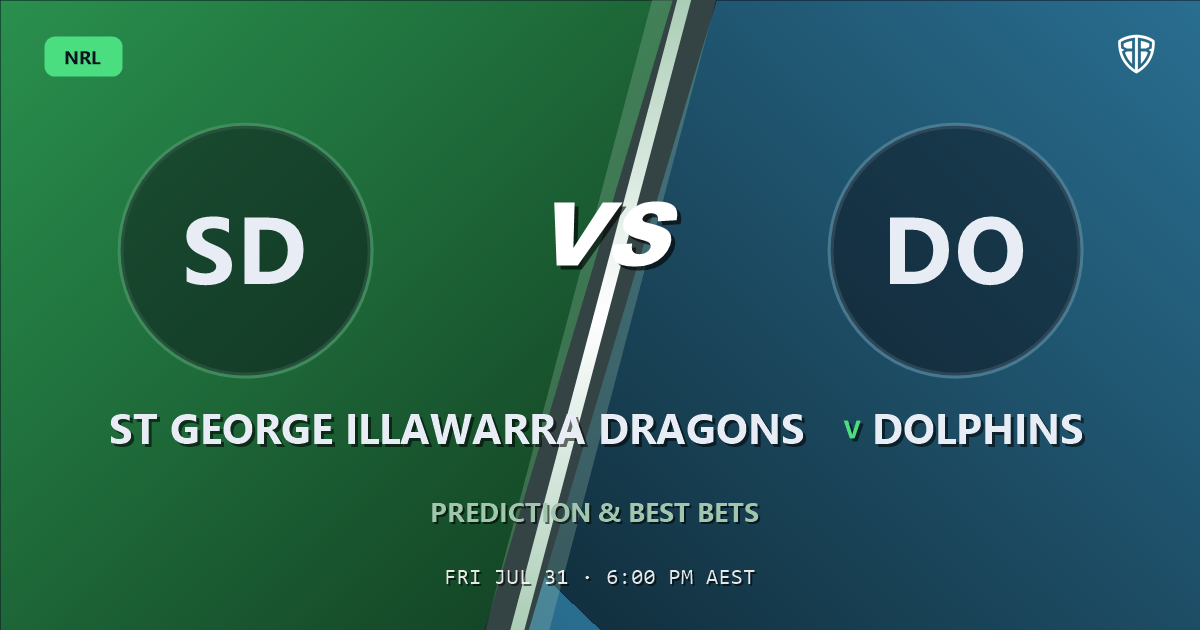 St George Illawarra Dragons vs Dolphins Prediction & Picks (Loko Pasifiki Tonga Key Factor): Analytics Breakdown