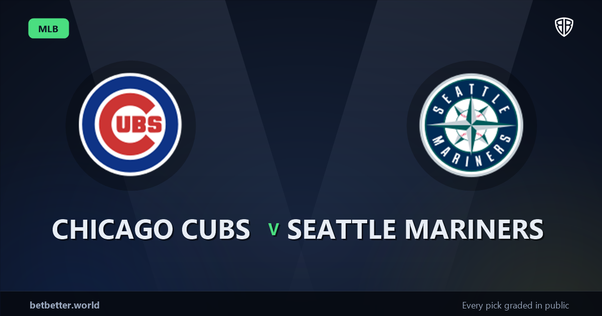 Chicago Cubs vs Seattle Mariners Prediction & Same Game Parlay picks Top SGP: Don't Miss These MLB Odds