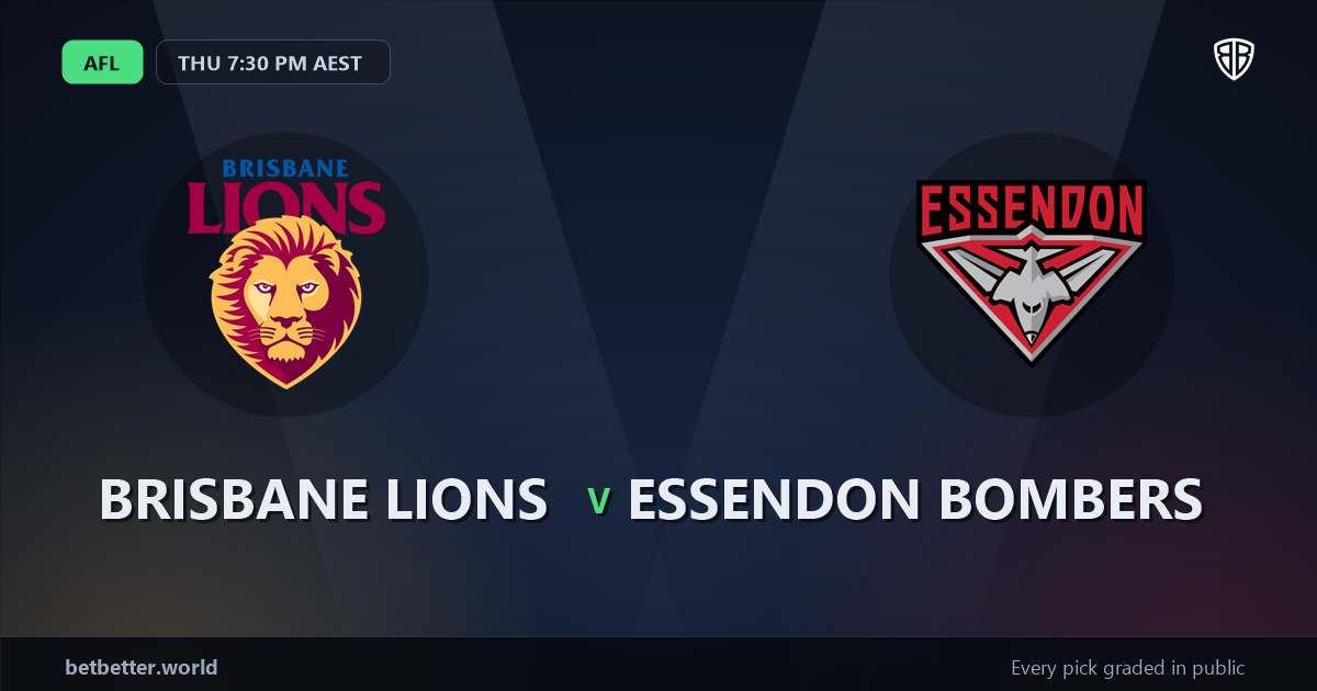 Brisbane Lions vs Essendon Bombers Prediction & Picks: Odds Analysis & Top Props