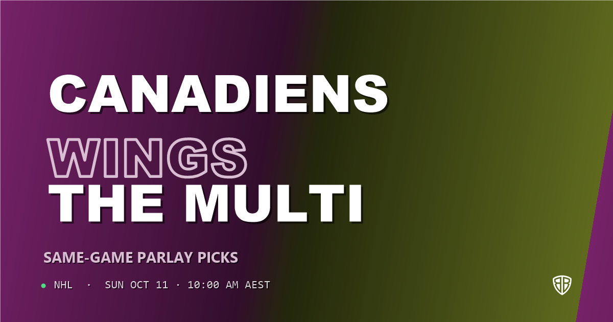 Montréal Canadiens vs Detroit Red Wings Prediction & Same Game Parlay picks, October 10, 2026