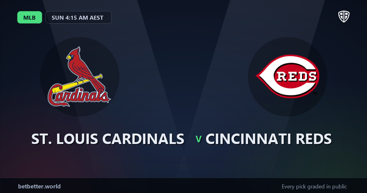 St. Louis Cardinals vs Cincinnati Reds Prediction & Same Game Parlay picks Key Insights: Our Expert MLB Analysis