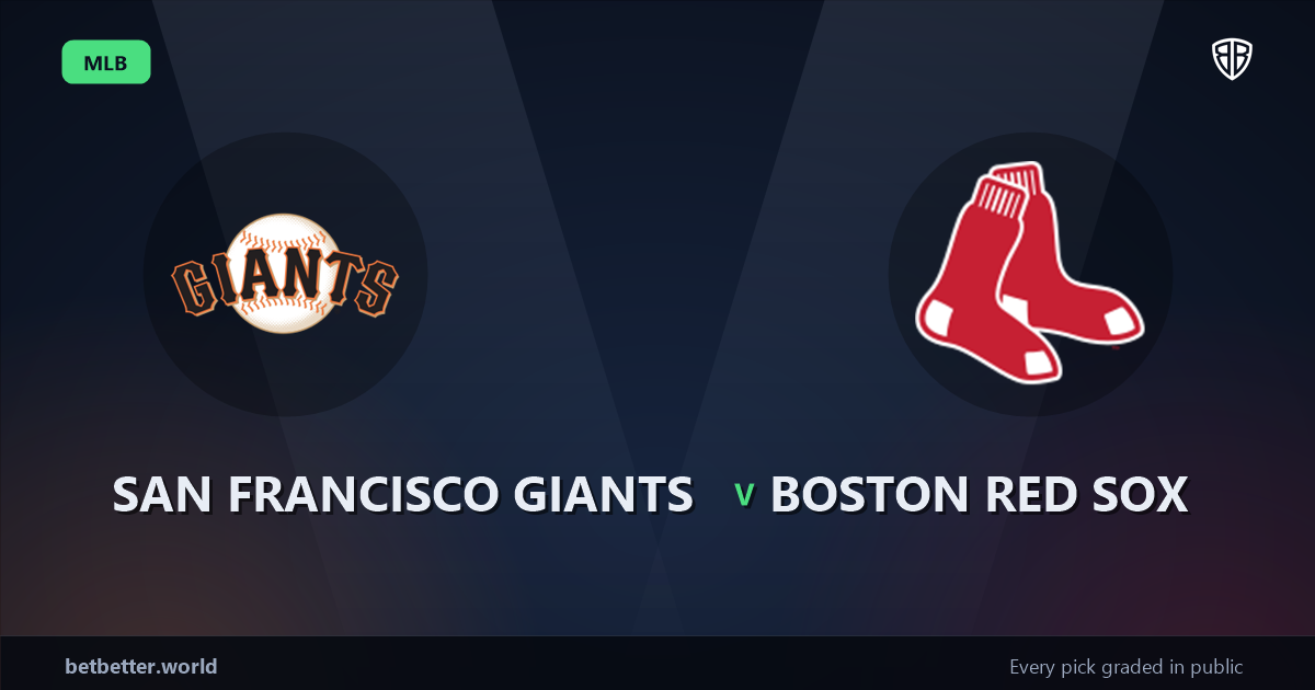 San Francisco Giants vs Boston Red Sox Prediction & Same Game Parlay picks Top SGP: Don't Miss These MLB Odds