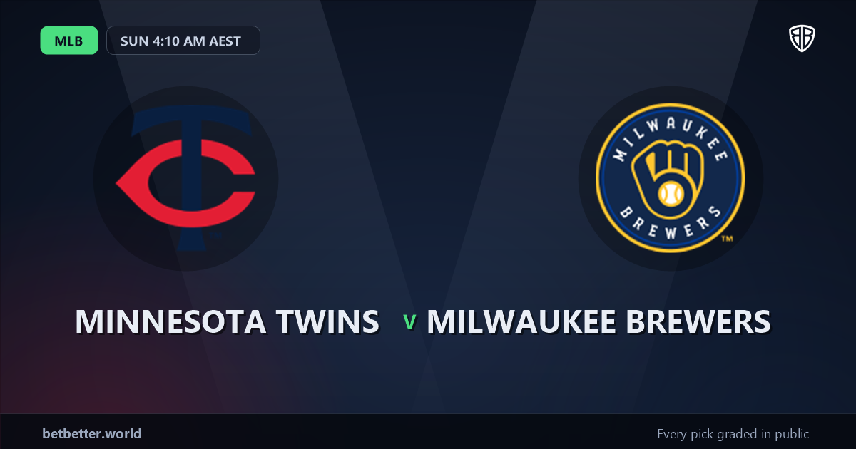 Minnesota Twins vs Milwaukee Brewers Prediction & Picks: Stat-Based Baseball Insights