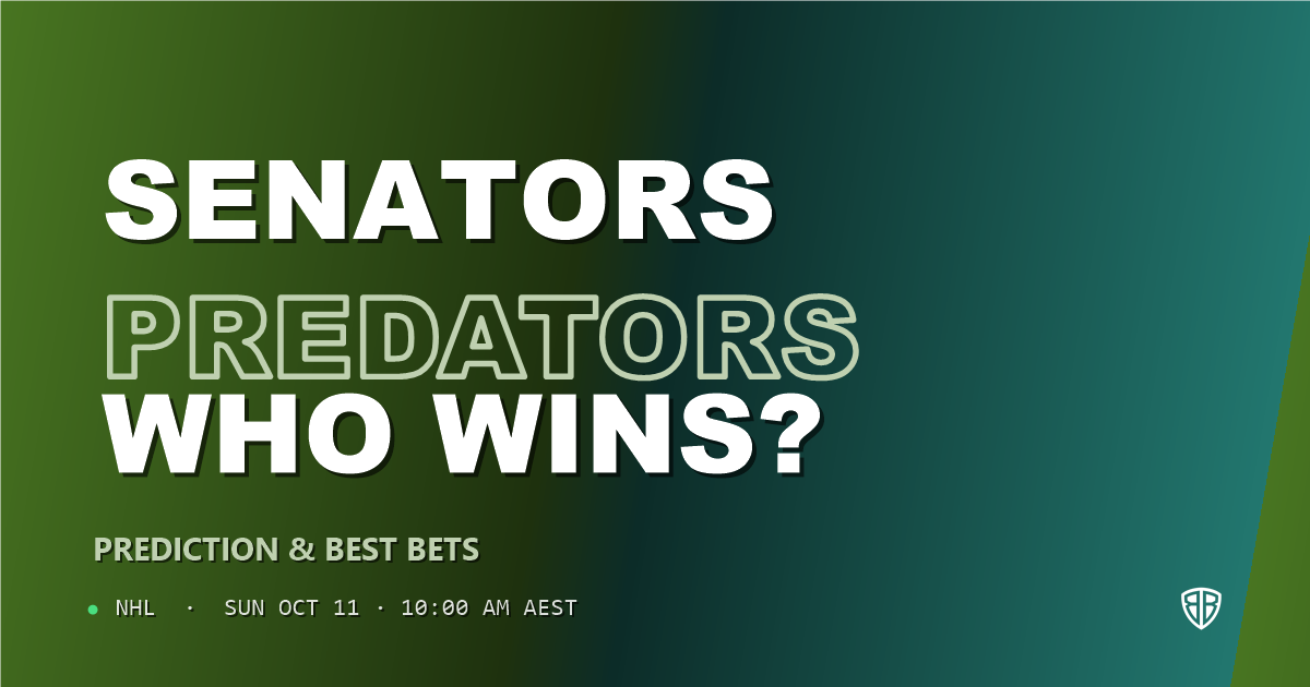Ottawa Senators vs Nashville Predators Prediction & Picks, October 10, 2026