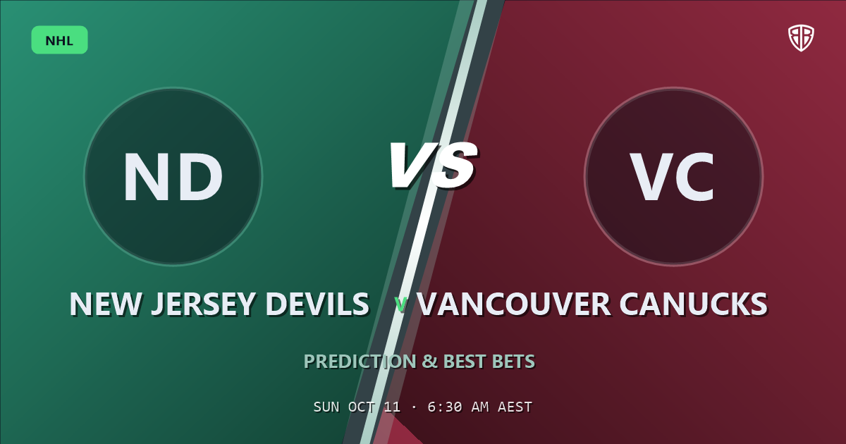 New Jersey Devils vs Vancouver Canucks Prediction & Picks, October 10, 2026