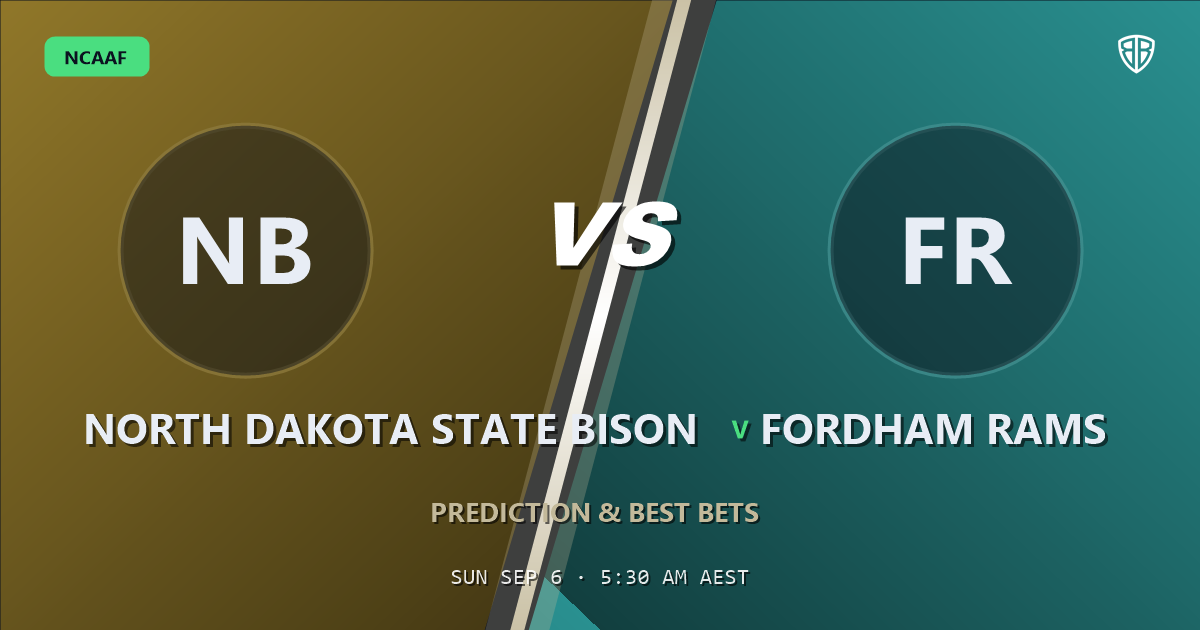North Dakota State Bison vs Fordham Rams Prediction & Picks: Don't Miss These Odds