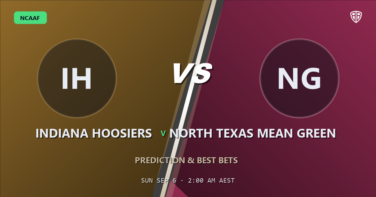 Indiana Hoosiers vs North Texas Mean Green Prediction & Picks (Charlie Becker Key Factor): Stat-Based Insights