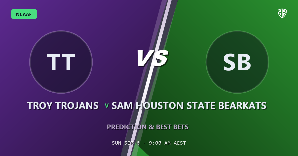 Troy Trojans vs Sam Houston State Bearkats Prediction & Picks: Smart Betting Angles