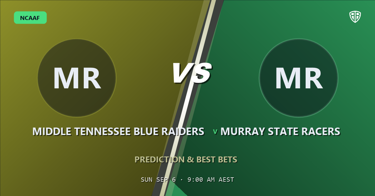 Middle Tennessee Blue Raiders vs Murray State Racers Prediction & Picks: Smart Betting Angles