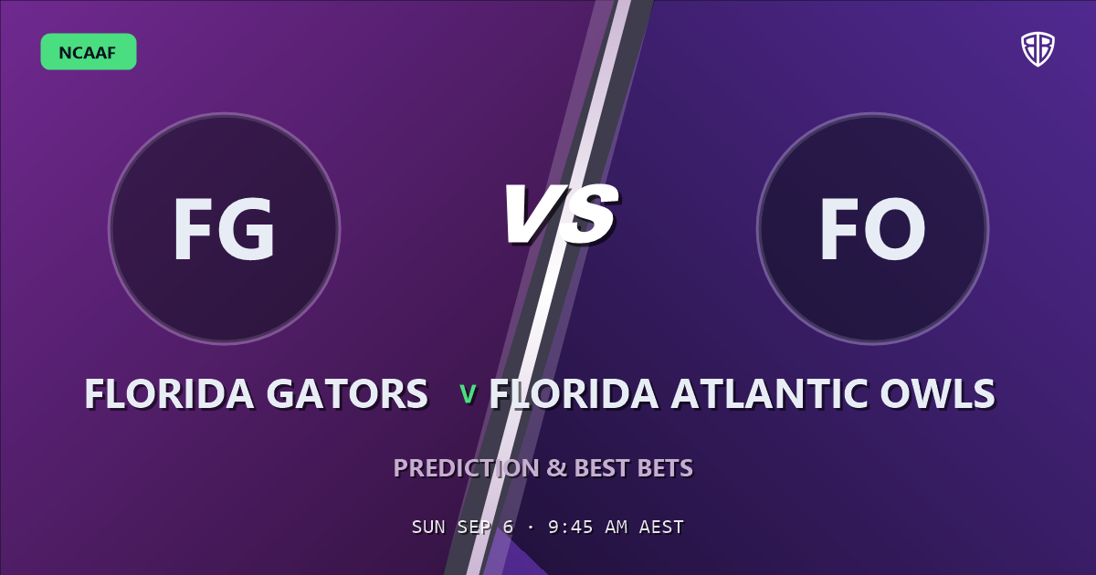 Florida Gators vs Florida Atlantic Owls Prediction & Picks: Analytics Breakdown
