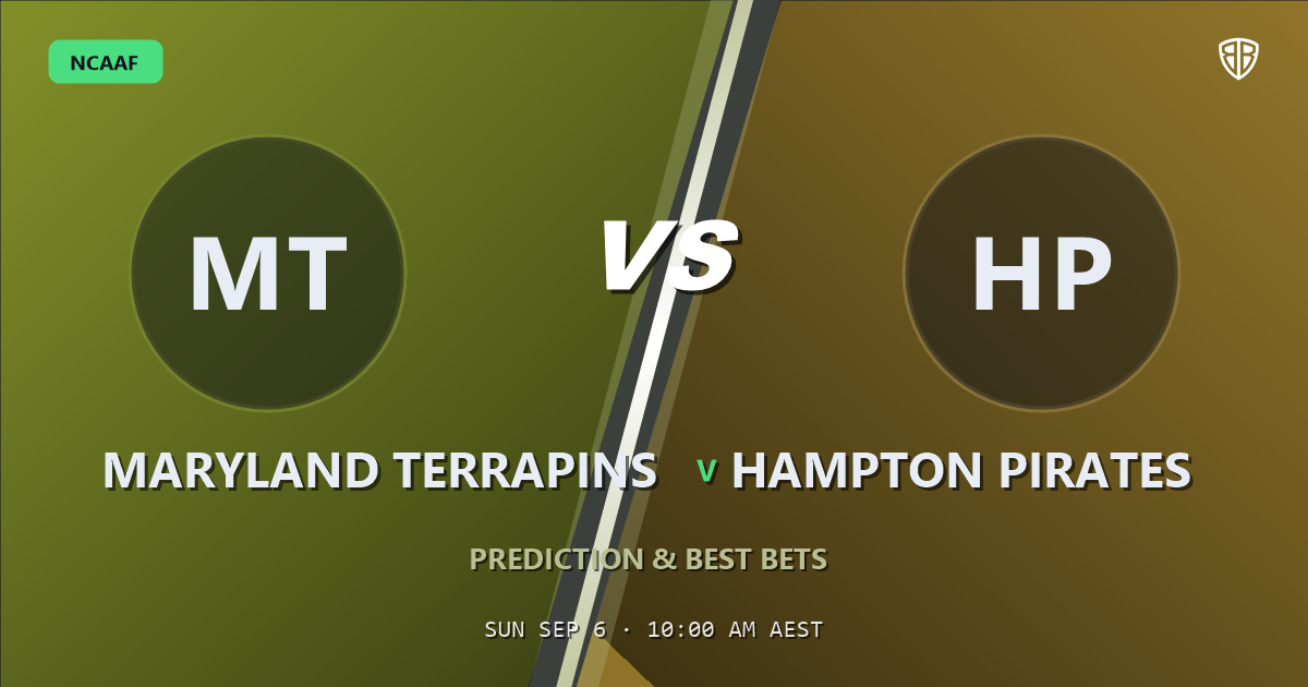 Maryland Terrapins vs Hampton Pirates Prediction & Picks: Full Match Breakdown & Bets