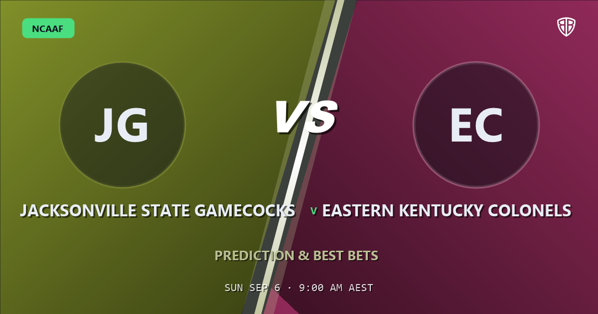 Jacksonville State Gamecocks vs Eastern Kentucky Colonels Prediction & Picks: Smart Betting Angles