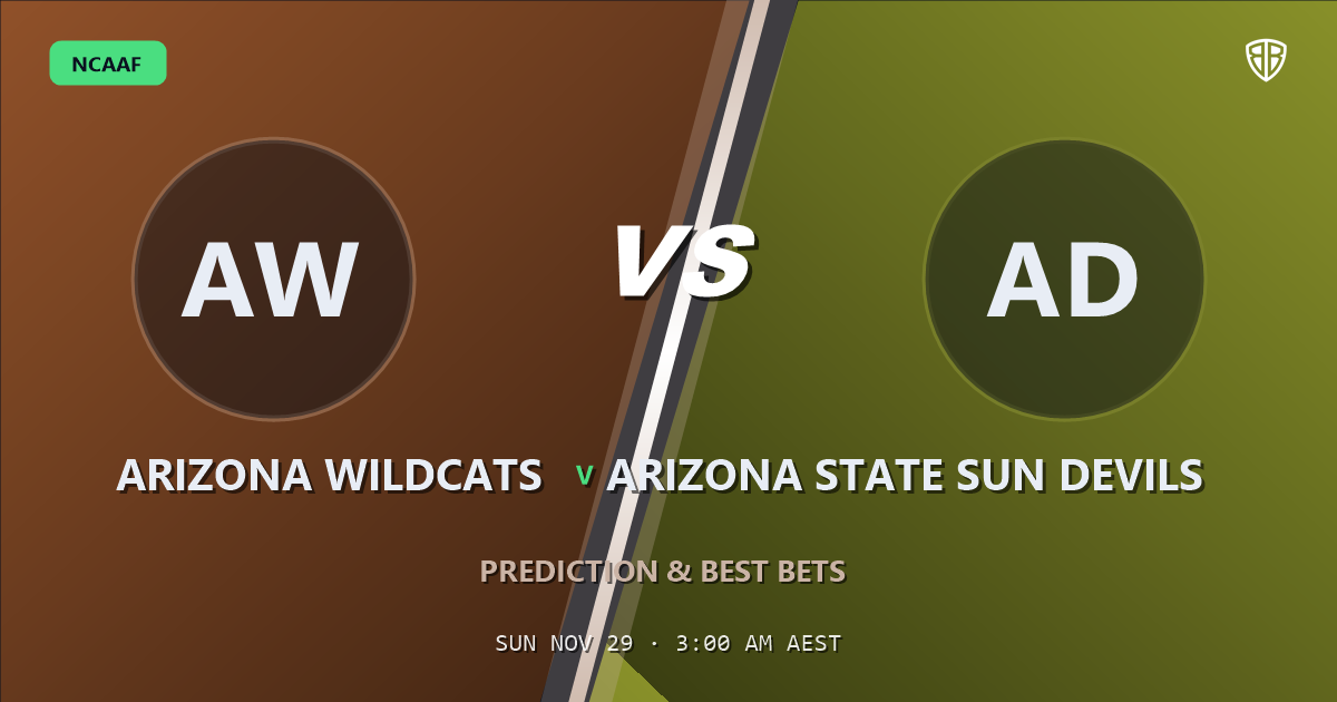 Arizona Wildcats vs Arizona State Sun Devils Prediction & Picks: Don't Miss These Odds