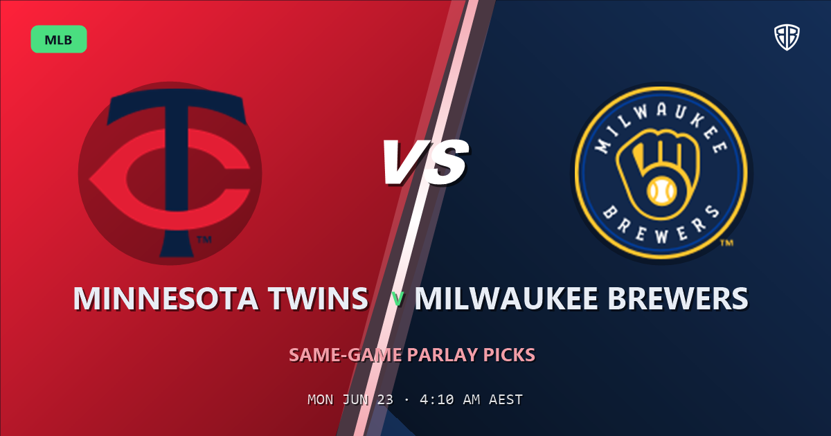 Minnesota Twins vs Milwaukee Brewers Prediction & Same Game Parlay picks Value Parlay: MLB Analytics Breakdown