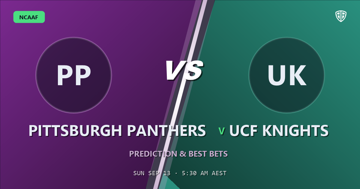Pittsburgh Panthers vs UCF Knights Prediction & Picks: Full Match Breakdown & Bets