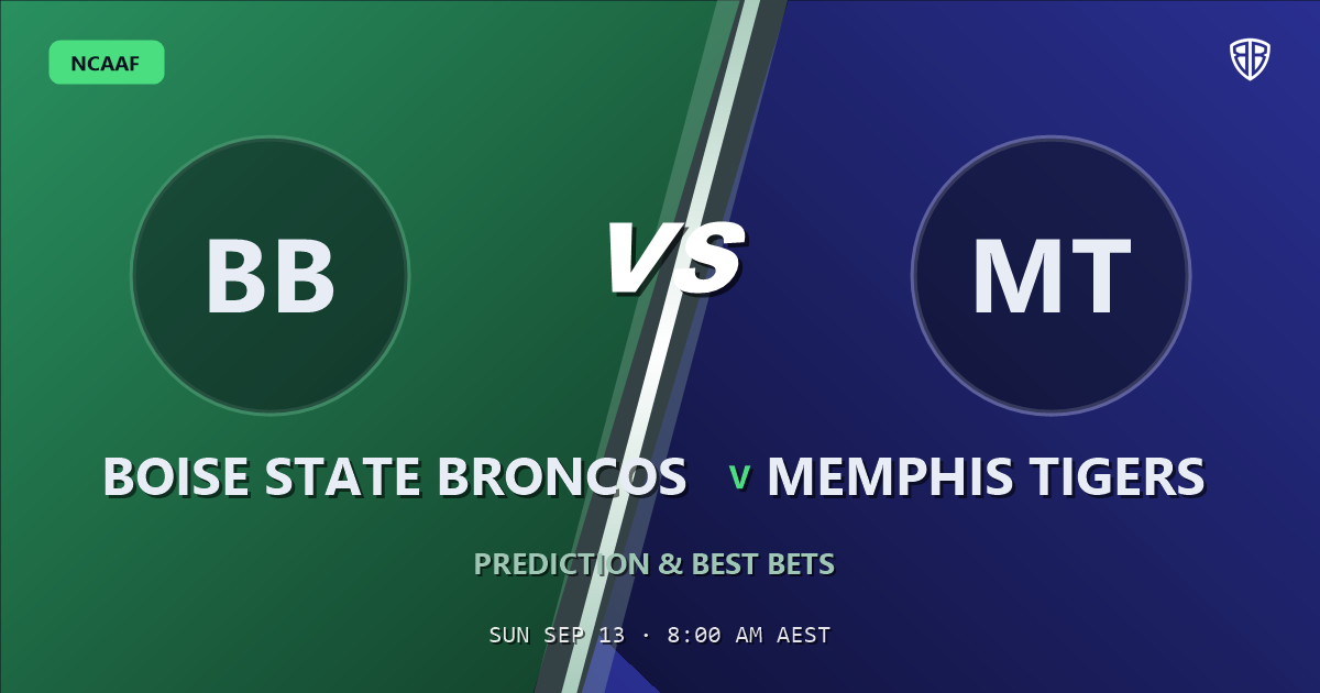 Boise State Broncos vs Memphis Tigers Prediction & Picks: Smart Betting Angles