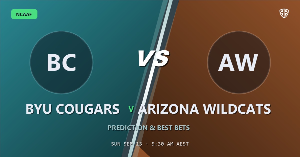 BYU Cougars vs Arizona Wildcats Prediction & Picks: Full Match Breakdown & Bets