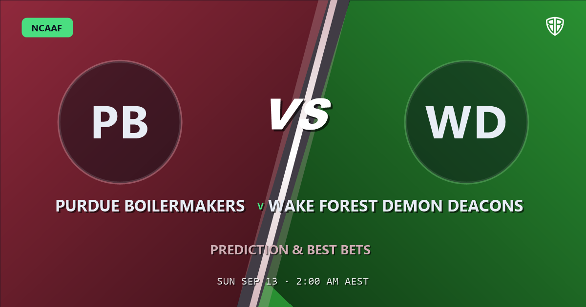 Purdue Boilermakers vs Wake Forest Demon Deacons Prediction & Picks: Our Expert Analysis