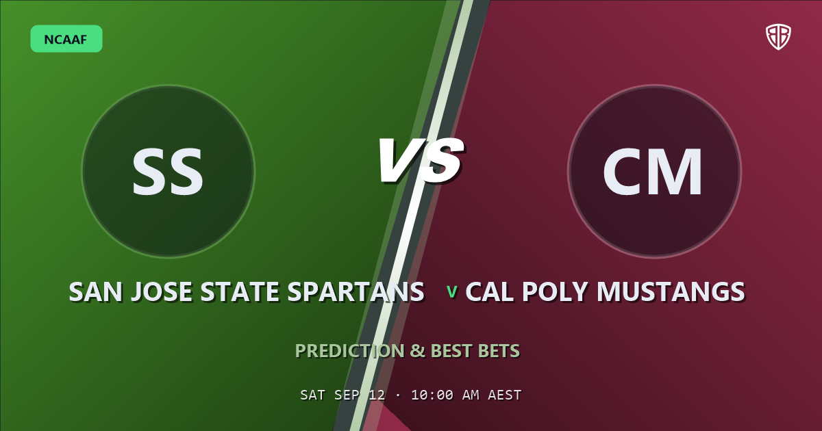 San Jose State Spartans vs Cal Poly Mustangs Prediction & Picks: Smart Betting Angles