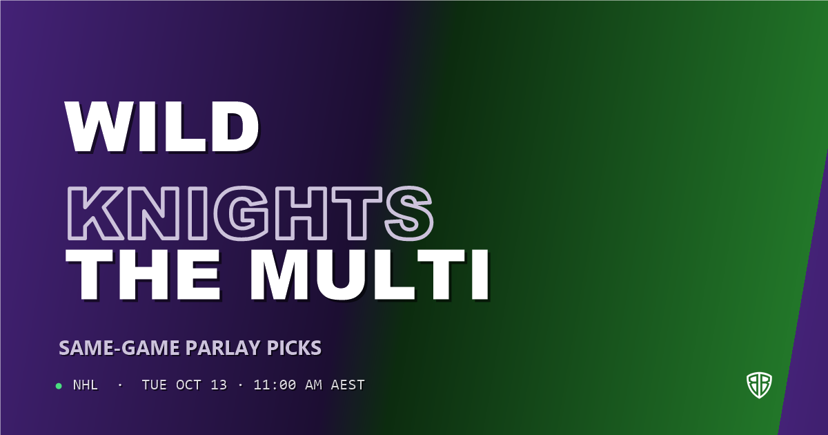 Minnesota Wild vs Vegas Golden Knights Prediction & Same Game Parlay picks, October 12, 2026