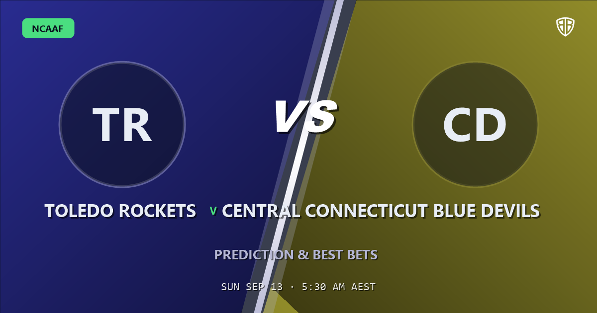 Toledo Rockets vs Central Connecticut Blue Devils Prediction & Picks: Odds Analysis & Top Props