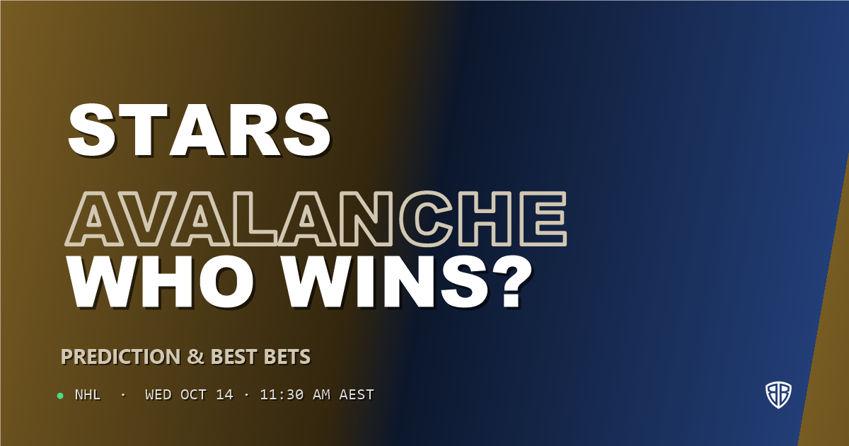 Dallas Stars vs Colorado Avalanche Prediction & Picks, October 13, 2026