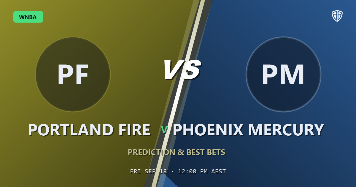 Portland Fire vs Phoenix Mercury Prediction & Picks: Winning Game Angles