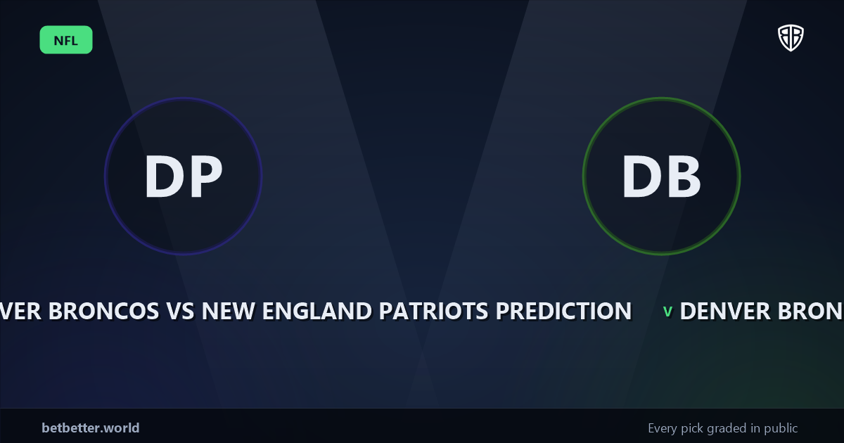 Denver Broncos vs New England Patriots Prediction & Same Game Parlay Picks: Expert Analysis