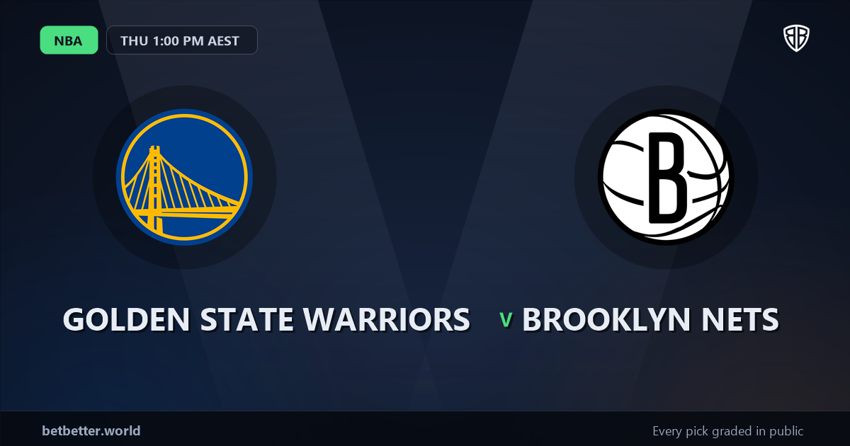 Golden State Warriors vs Brooklyn Nets Prediction & Same Game Parlay picks Key Insights: High-Value Opportunity
