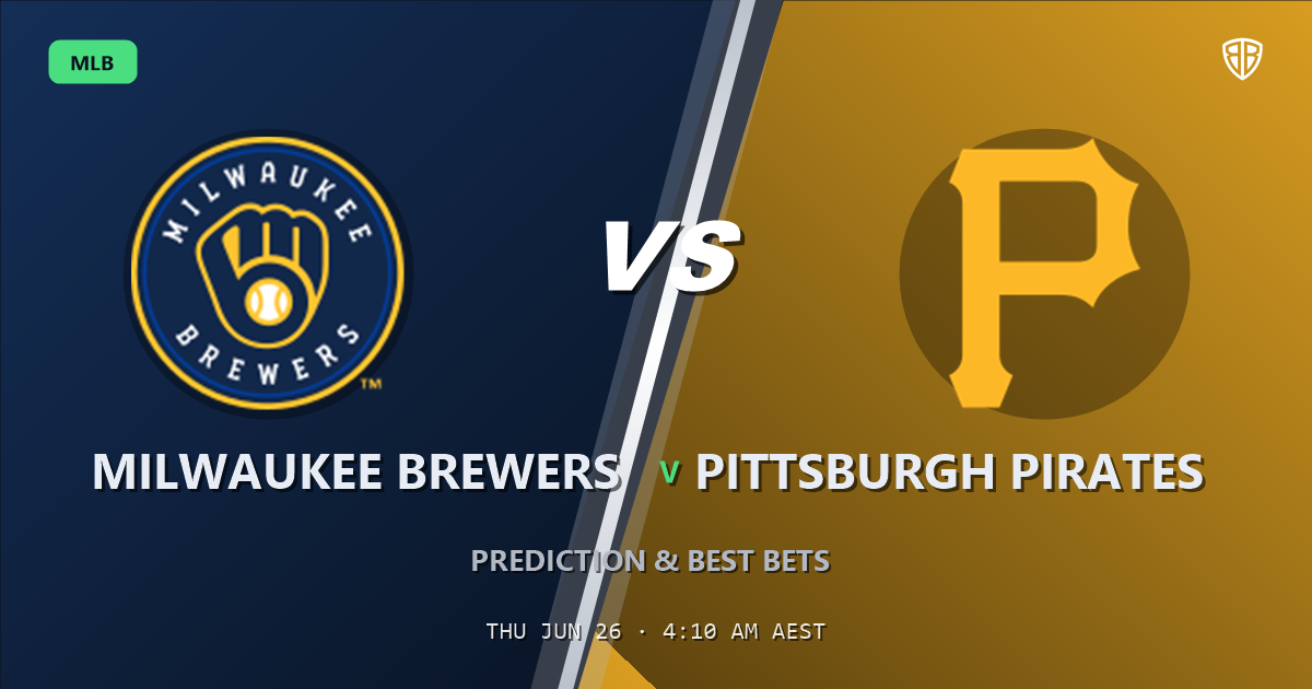 Milwaukee Brewers vs Pittsburgh Pirates Prediction & Picks: Winning Game Angles
