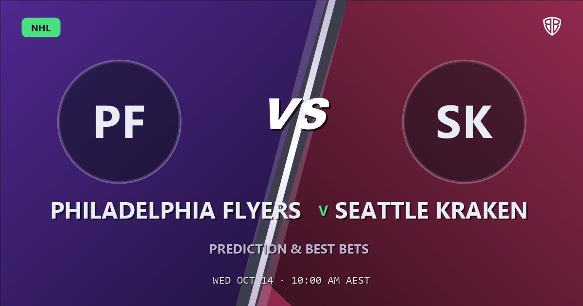 Philadelphia Flyers vs Seattle Kraken Prediction & Picks, October 13, 2026