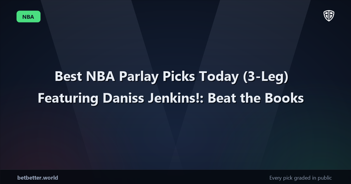 Best NBA Parlay Picks Today, Thursday 03/26 (3-Leg) Featuring Daniss Jenkins!: Beat the Books
