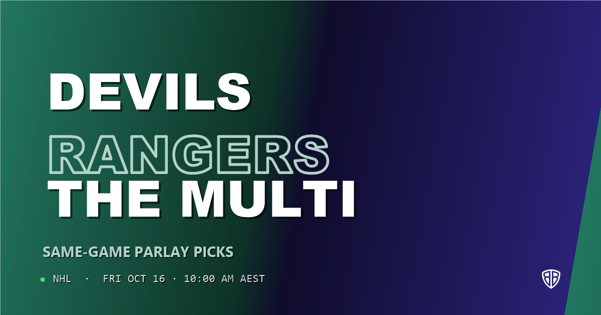 New Jersey Devils vs New York Rangers Prediction & Same Game Parlay picks, October 15, 2026