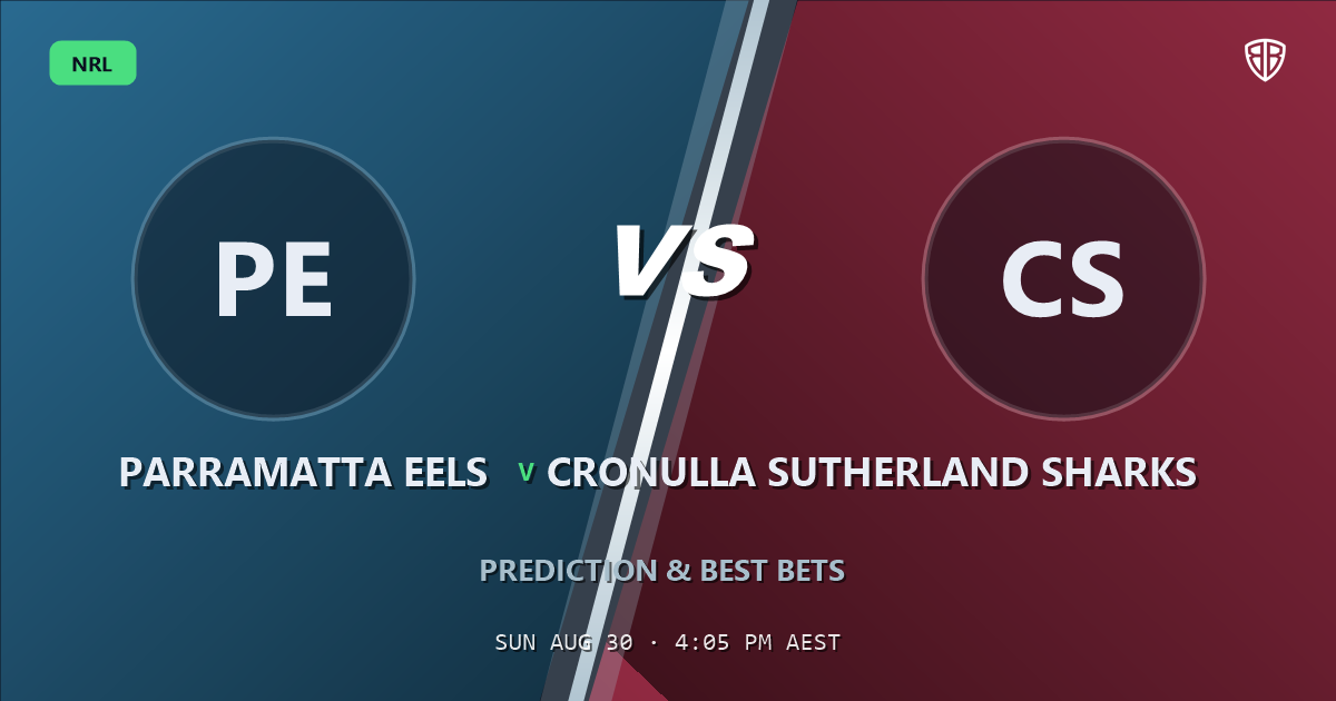 Parramatta Eels vs Cronulla Sutherland Sharks Prediction & Picks (Billy Burns Key Factor): Analytics Breakdown