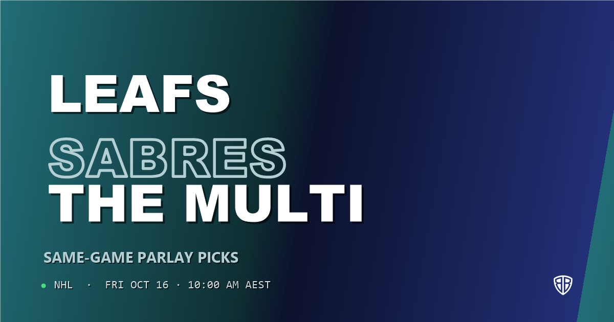 Toronto Maple Leafs vs Buffalo Sabres Prediction & Same Game Parlay picks, October 15, 2026