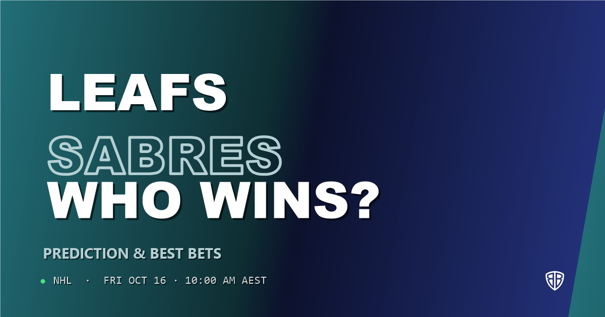 Toronto Maple Leafs vs Buffalo Sabres Prediction & Picks, October 15, 2026