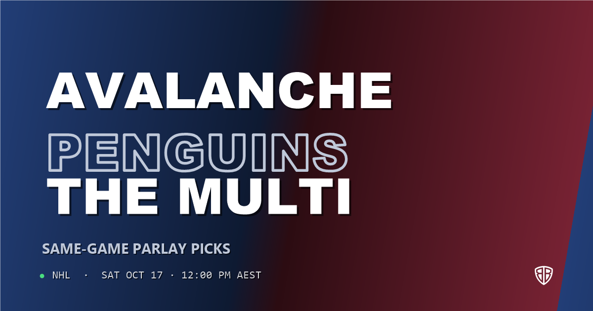 Colorado Avalanche vs Pittsburgh Penguins Prediction & Same Game Parlay picks, October 16, 2026