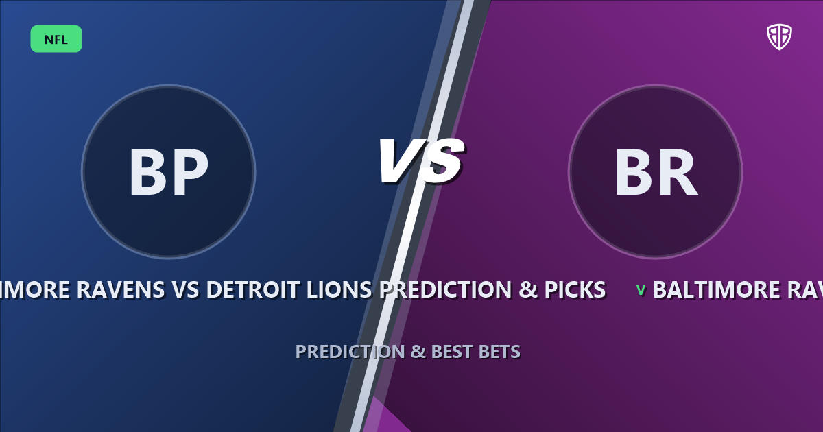 Baltimore Ravens vs Detroit Lions Prediction & Picks: Odds & Edges