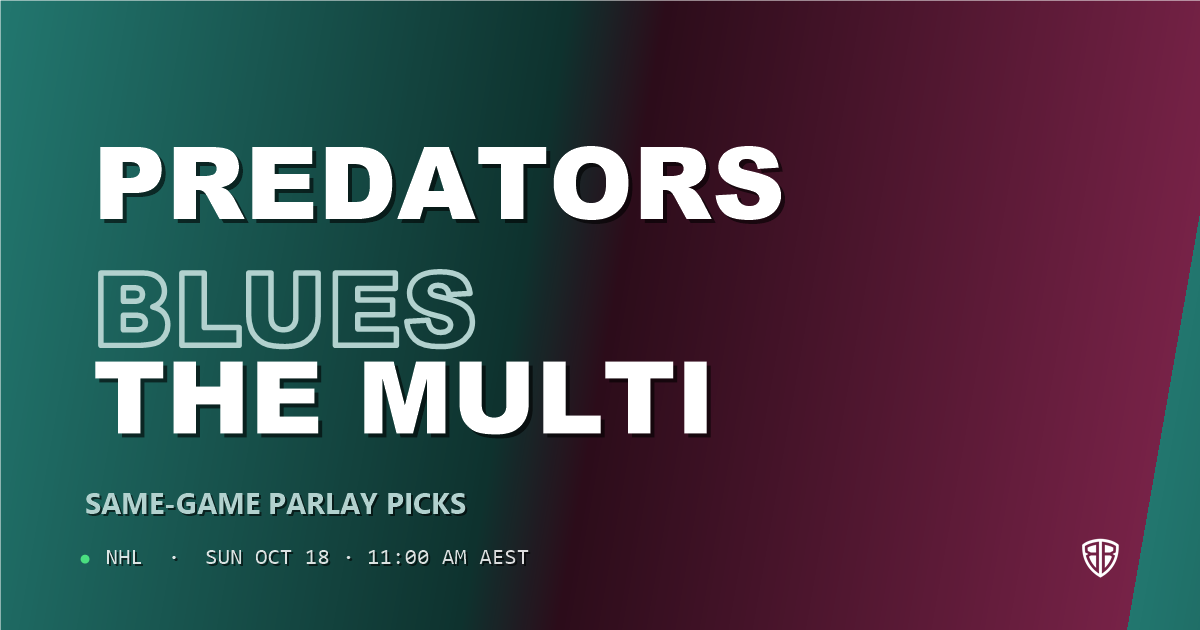 Nashville Predators vs St Louis Blues Prediction & Same Game Parlay picks, October 17, 2026