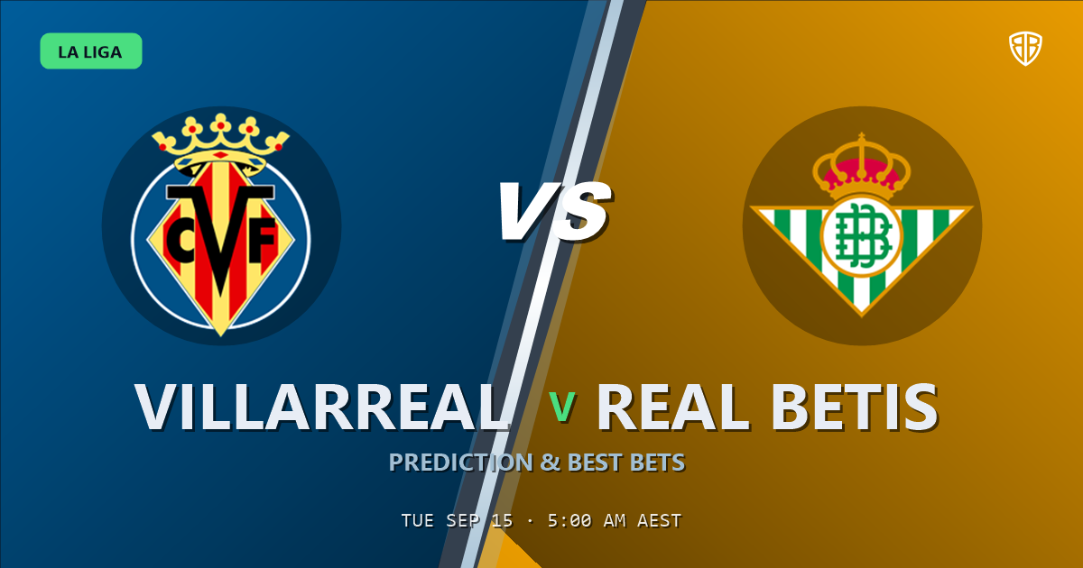 Villarreal vs Real Betis Prediction & Picks (La Liga) (Diego Llorente Key Factor): Full Breakdown & Bets