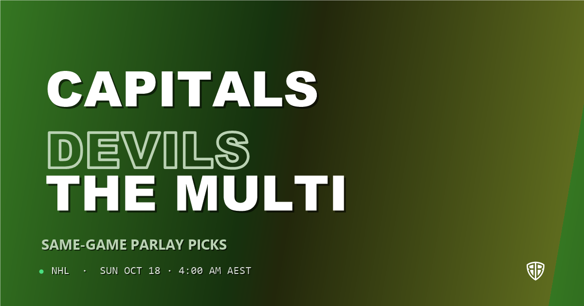Washington Capitals vs New Jersey Devils Prediction & Same Game Parlay picks, October 17, 2026