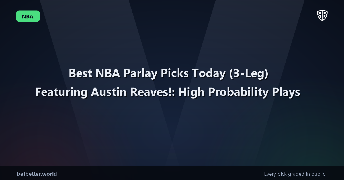 Best NBA Parlay Picks Today, Saturday 04/04 (3-Leg) Featuring Austin Reaves!: High Probability Plays